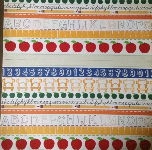 12x12 School Days Cardstock Paper