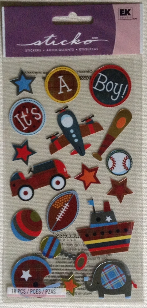 Sticko Stickers It's A Boy Hooray