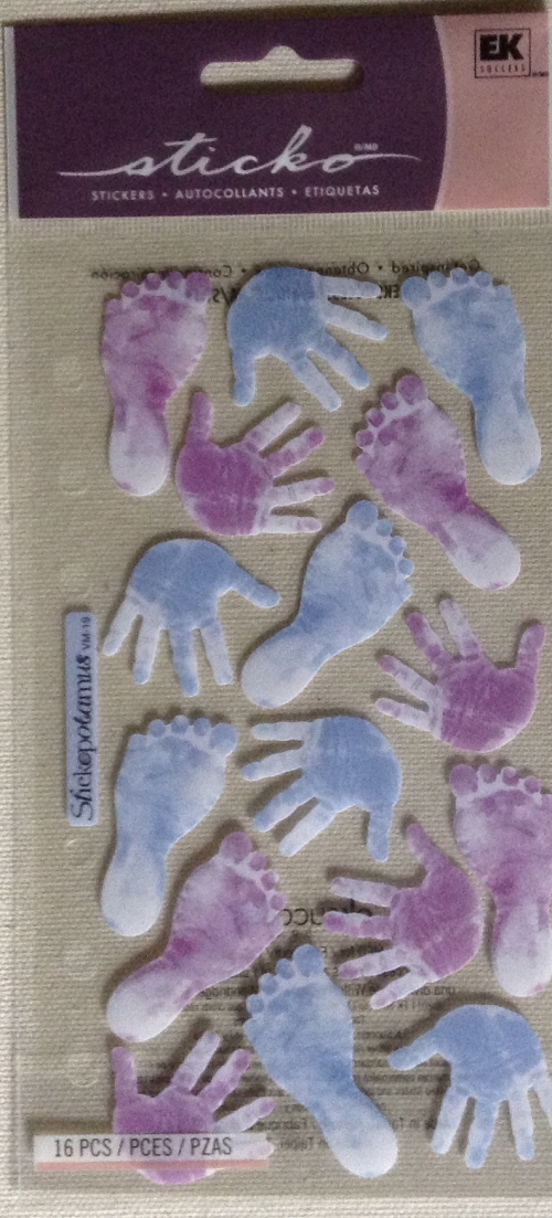 Sticko Stickers Vellum Baby Boy Prints